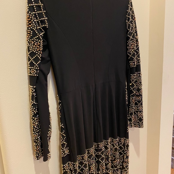 Xscape Women’s gold and silver beaded dress - Picture 2 of 5